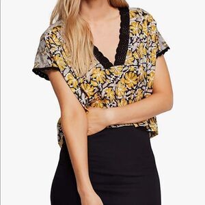 Free People Leilani Floral Printed Top